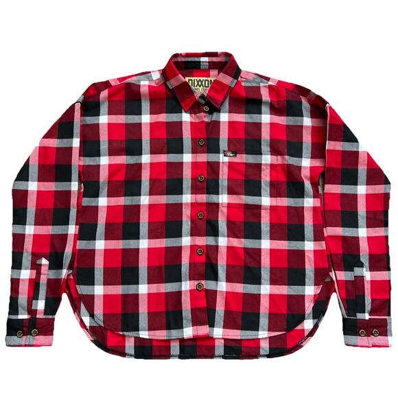 Dixxon Flannel Co Womens Shirt Medium Form & Function Red Plaid Mr. Horsepower - Picture 12 of 12